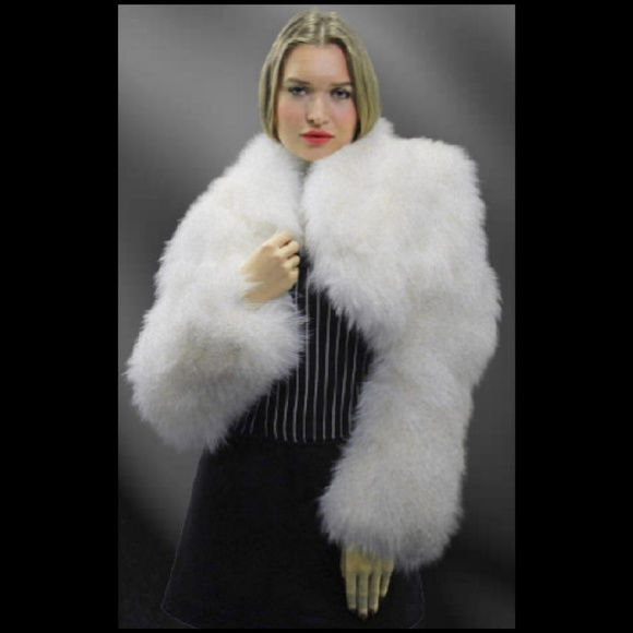 White Fox Fur Jacket - Picture 3 of 5